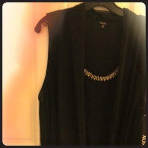 Gorgeous Sheer Black Top, Jeweled neckline